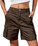 IVIR Cargo Shorts Women Bermuda Knee Length Long