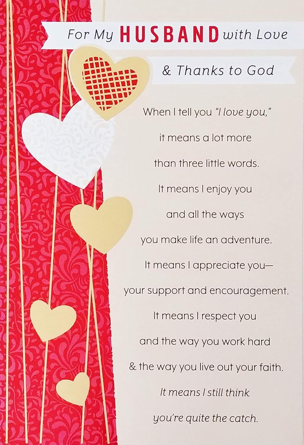 valentine card for my husband