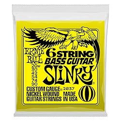 Ernie Ball 6-String Short Scale Bass Slinky Nickel