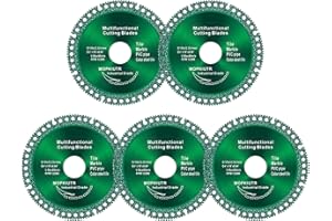 MOPKIUTR 5 Pack 4 Inch Indestructible Disc 2.2 for Angle Grinder 7/8'', Indestructible Disc for Grinder,Composite Multifunctional Cutting Discs for Smooth Cutting、 Chamfering、 Grinding Materials（100mm）