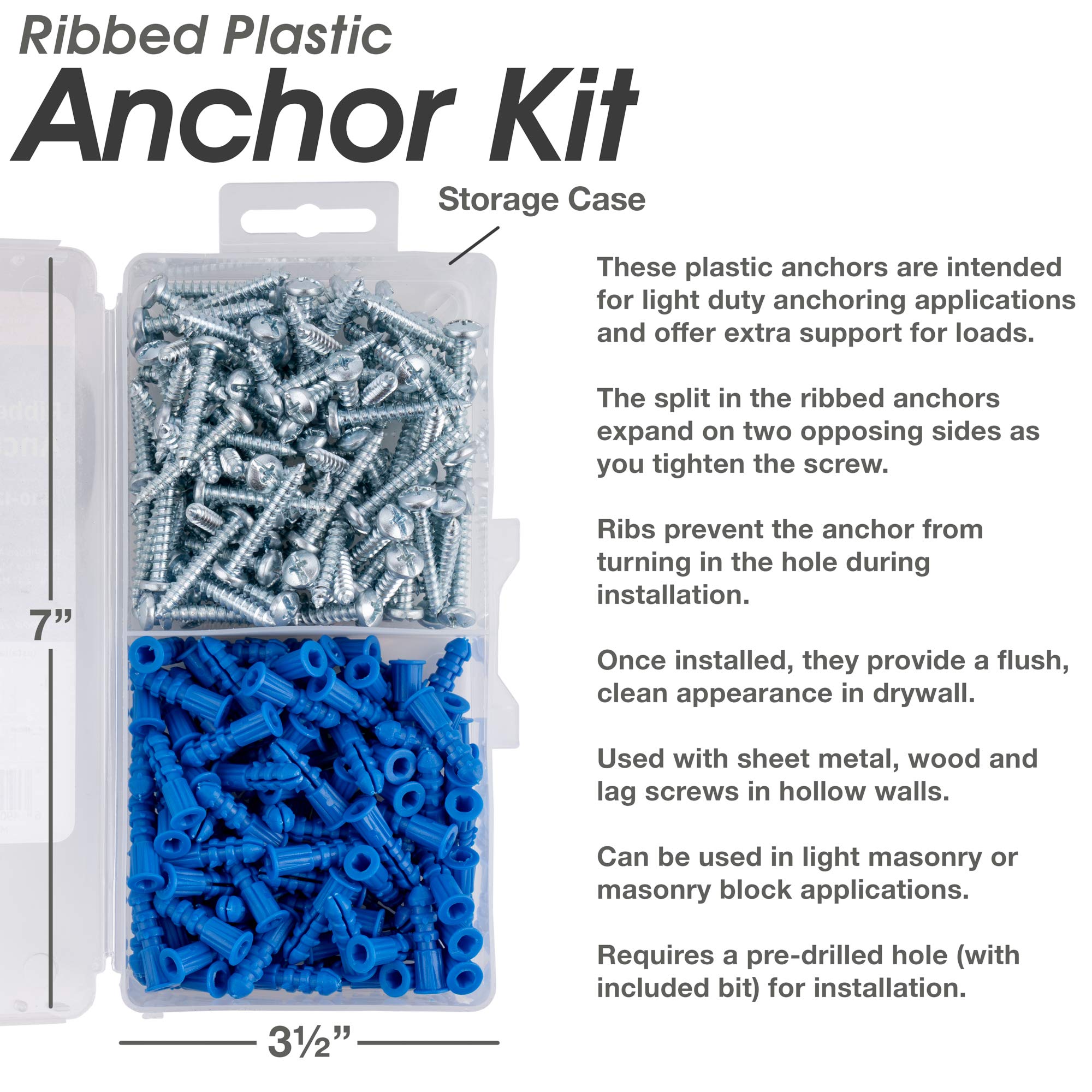 Drill Bit Size For Plastic Wall Anchor at Charles Kemp blog