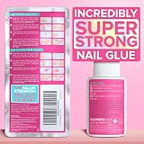 NYK1 NailBond Brush On Nail Glue 8ml Strong for Press On Tips Acrylics Long view 7