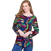 Ali Miles Printed Knit Tunic for Women