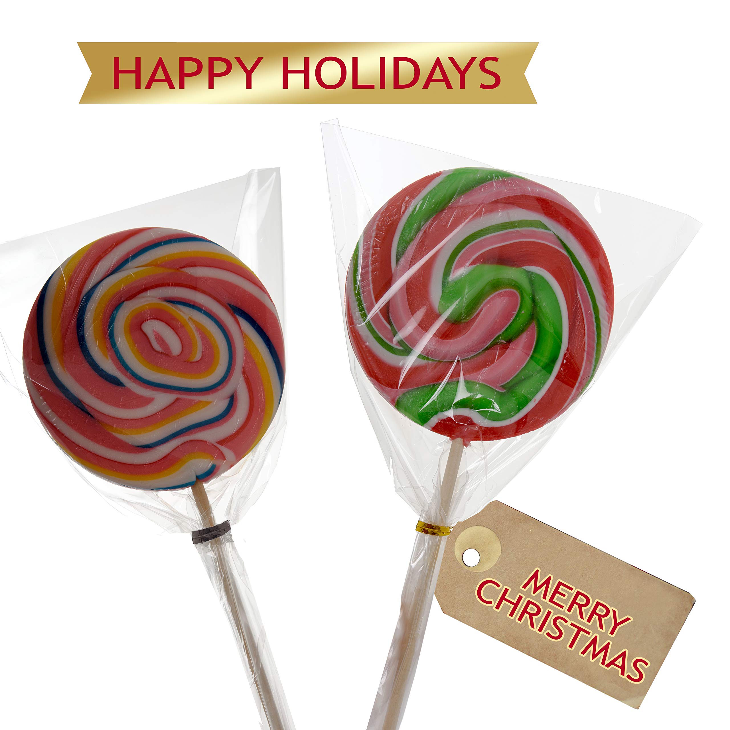 VANILILA Clear Cellophane Bags 100ct with Ties & 10 Bows - 40MM Thickness 6x9\