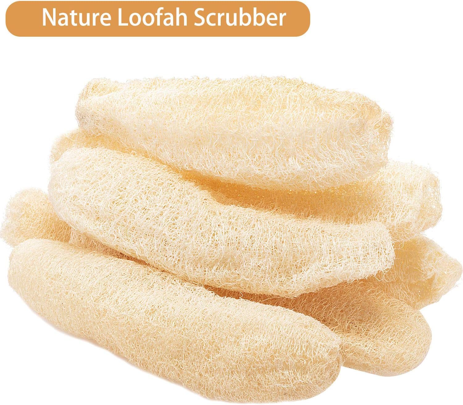 Éponges Naturelles En Loofah - 4 Pièces Biodégradables Pour Douche, Vaisselle Et Exfoliation (éco-friendly) - 10