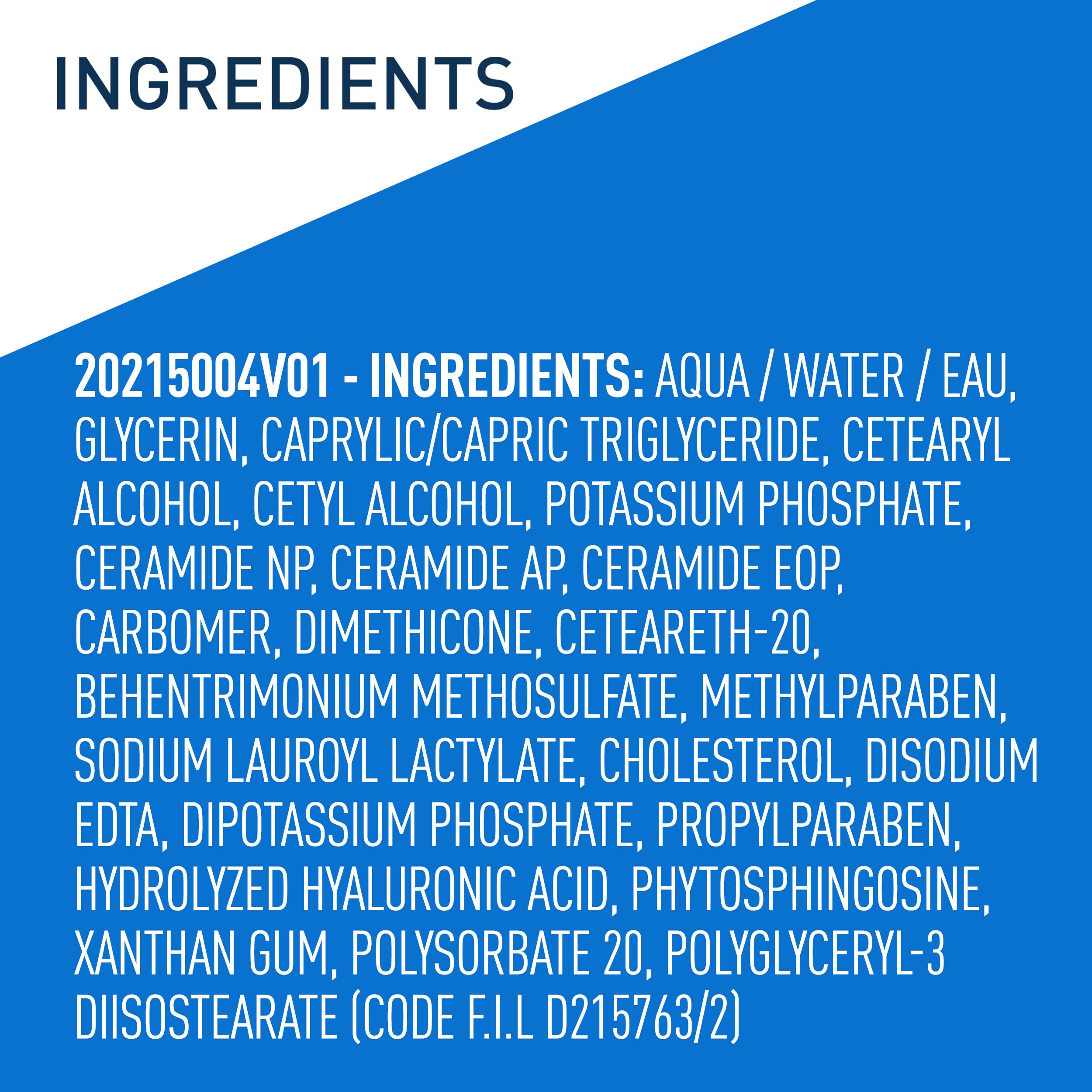 CeraVe Daily Moisturizing Lotion for Dry Skin, Body Lotion & Face Moisturizer with Hyaluronic Acid and Ceramides, Daily Moisturizer, Fragrance Free, Oil-Free, 19 Ounce