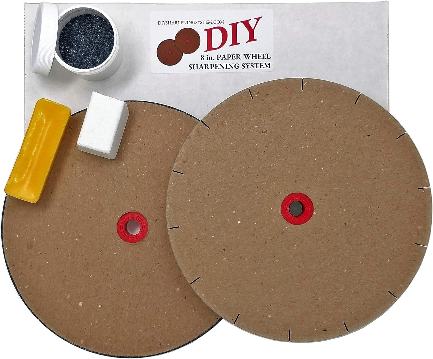 Paper Wheels Sharpening System 8” Wheels for 6” Grinders Grit