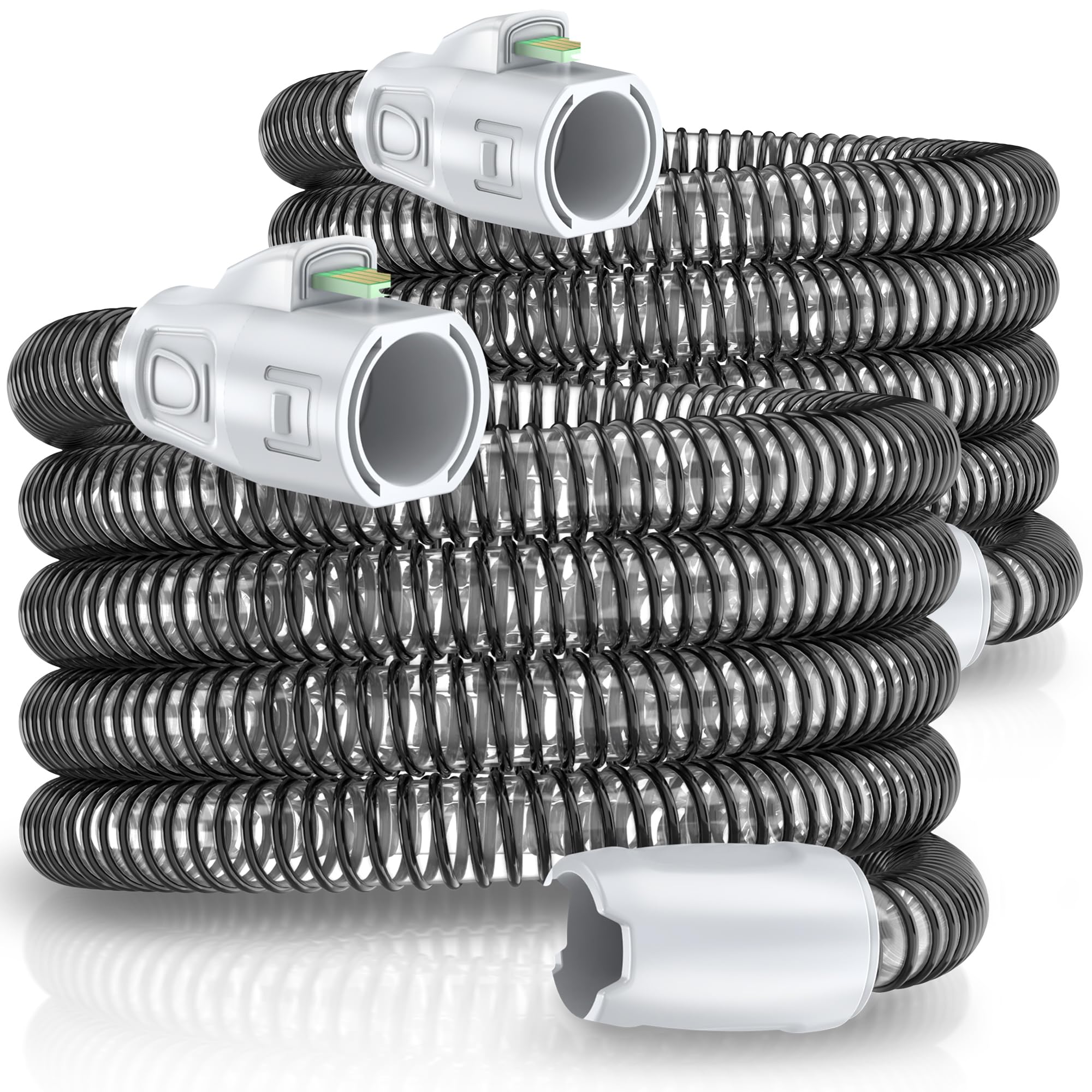 Photo 1 of 2 Packs Improved Version Climate Line Air Hose Compatible with Airsense 11 and Aircurve 11 Only - IDEAR Reusable Hose Replacement Great-Value CPAP Supplies (2)