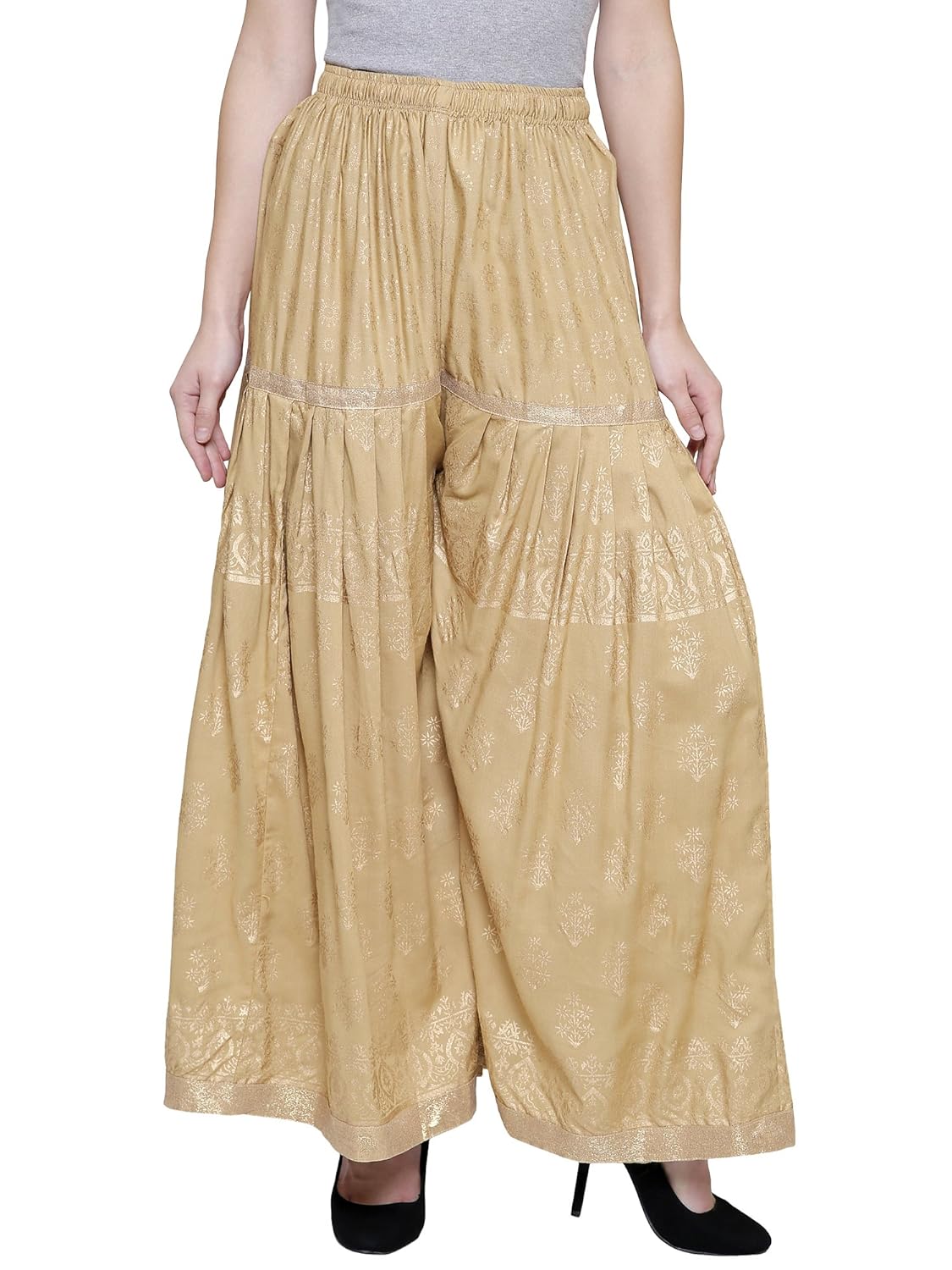 damen mode women's rayon printed palazzo