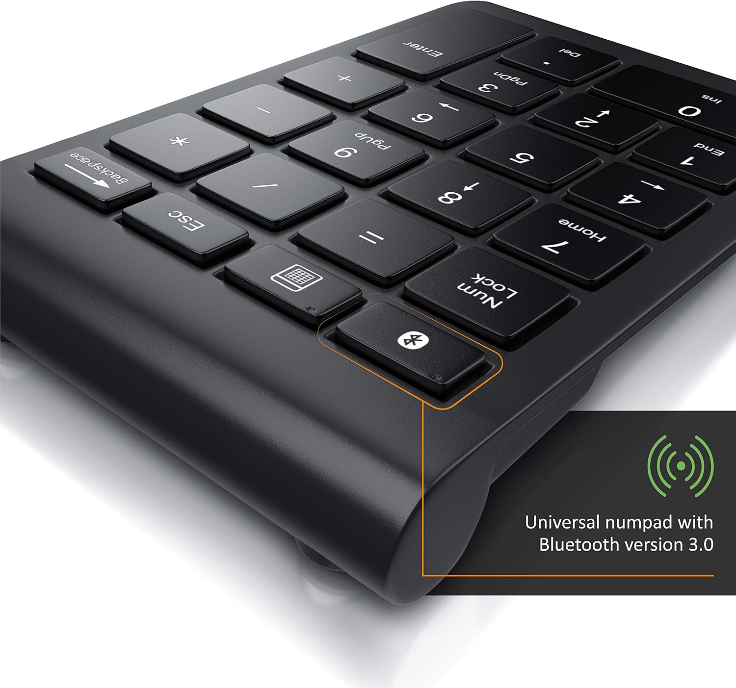 aplic, Bluetooth Numpad 22 Keys, Multimedia Keys, One Handed, Number Pad, 10 Multifunction Keys, Inclined Keyboard - Image 4