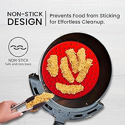 Reusable Air Fryer Liners 3 Pack for 5-7QT Fryers