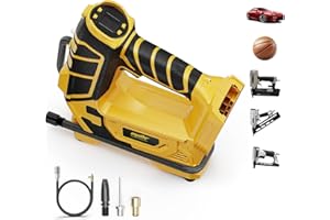 Air Compressor for Pneumatic Brad Nailer Stapler, Compatible with Dewalt 20V Battery (Tool Only), 120 PSI Oil Free Cordless P