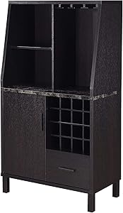 Convenience Concepts Newport Wine Storage Bar, Espresso