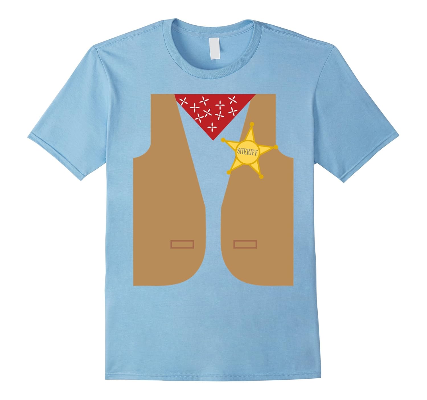 Western Sheriff Costume Tshirt - Easy Halloween Costume Idea-ANZ