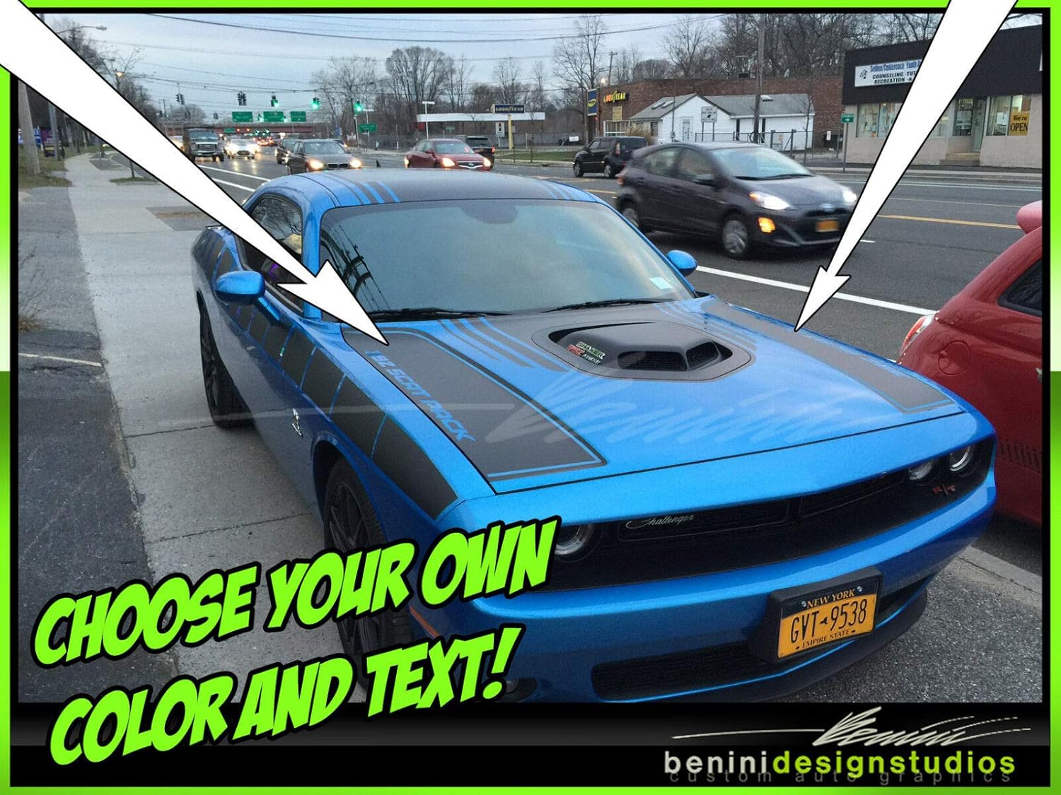 2012 Dodge Challenger Shaker Hood Design Corral