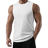 JMIERR Sleeveless Tank Tops Workout Muscle Gym Ribbed Shirt Athletic Bodybuilding T Shirts