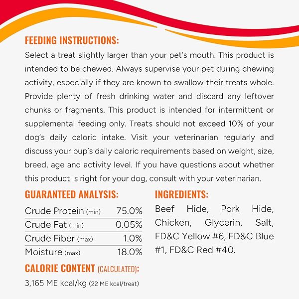 GOOD’N’FUN TRIPLE FLAVOR TWISTS, DOG CHEW STICKS, PREMIUM CHICKEN AND BEEF HIDE TREATS FOR DOGS, 70 COUNT