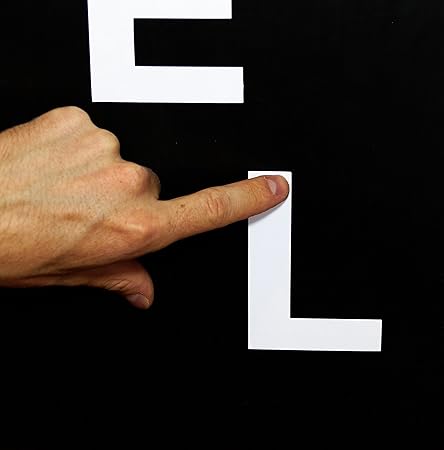 10cm Klebebuchstaben Großbuchstaben| Wandtattoo | Buchstaben zum aufkleben in weiss 5x Alphabet Wasser- und Wetterfest, für B