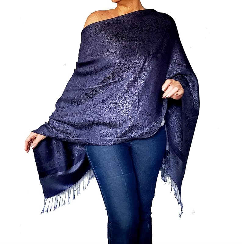 navy blue poncho wrap