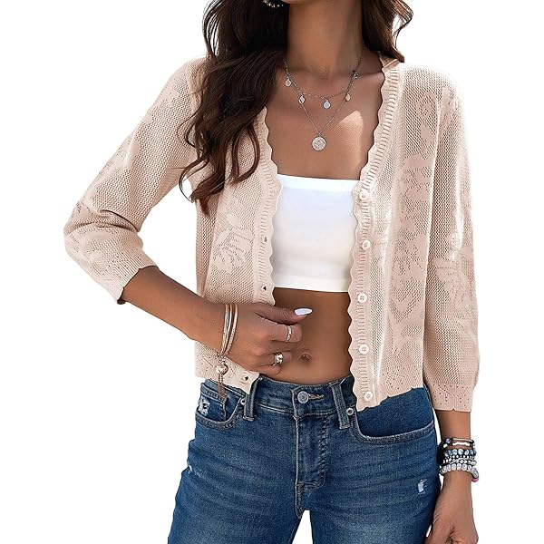 Womens Bolero Shrugs for Evening Dresses Elegant Cropped Shrug Long Sleeve  Cardigan Lightweight Knit Cover Up (Beige,S) at Amazon Women's Clothing  store