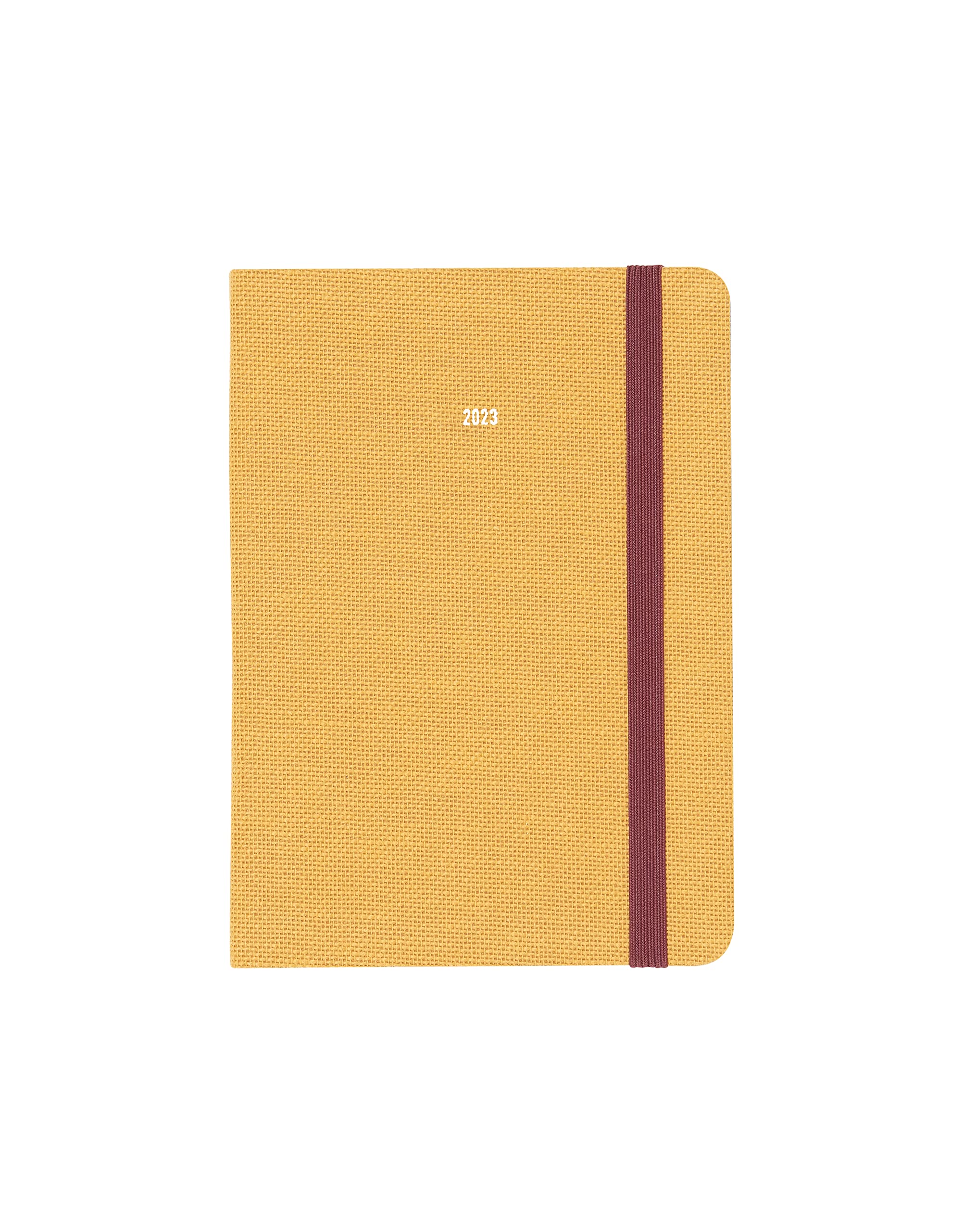 Letts Raw A6 week to view 2023 diary - mustard