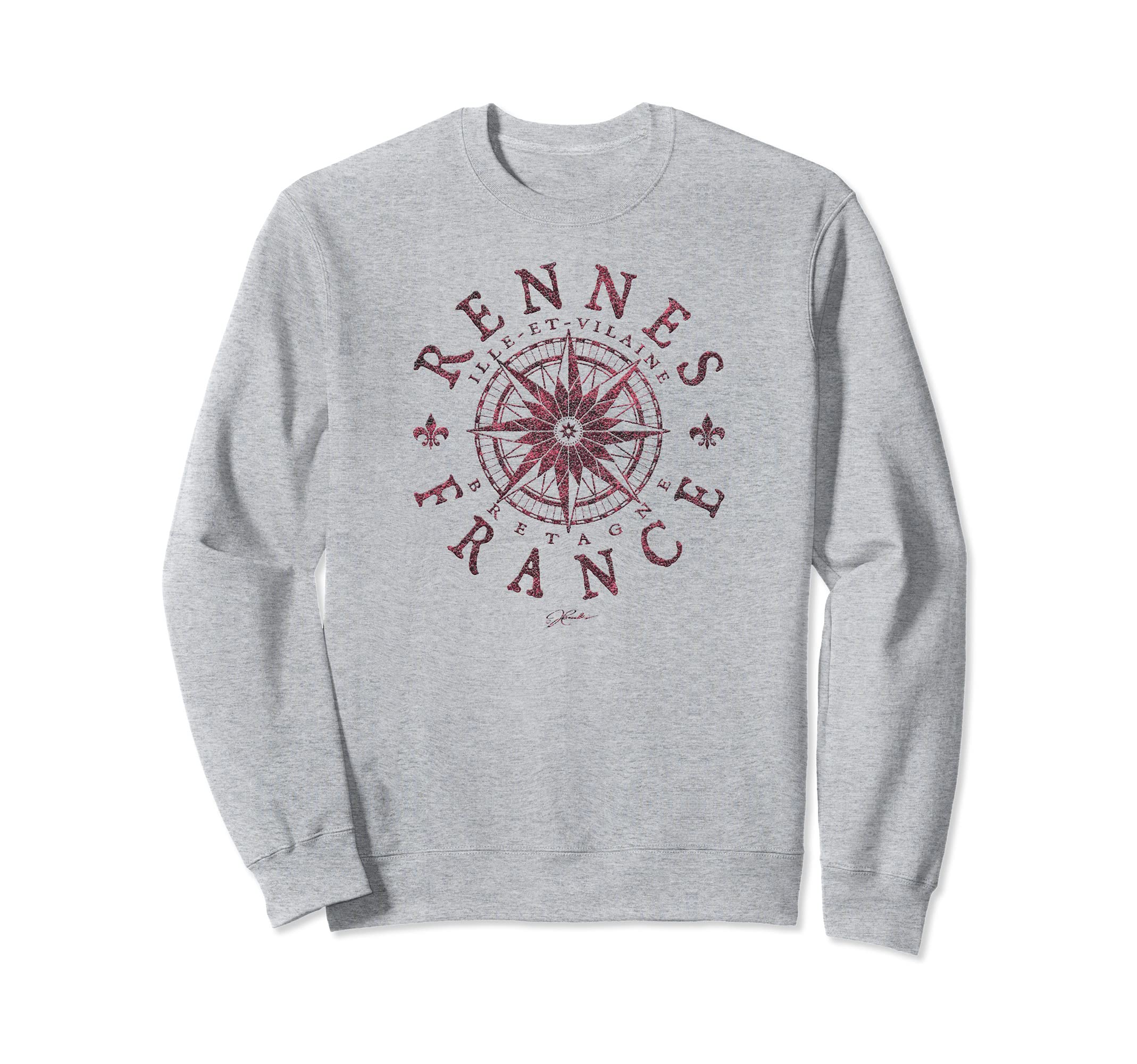JCombs: Rennes, Brittany, France, Compass Rose Sweatshirt