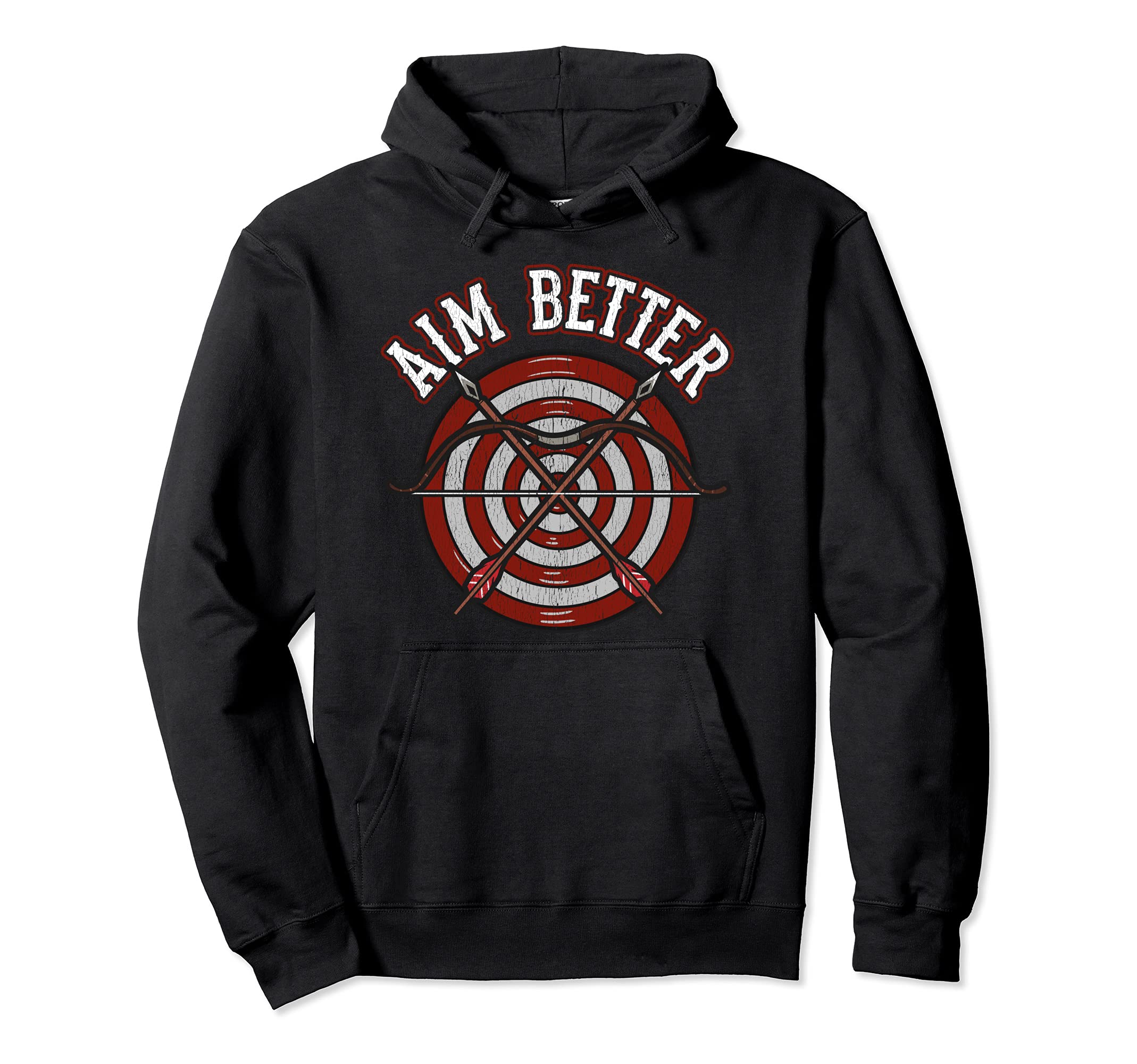 Aim Better Archery Sports Advice Bow & Arrow Pro Amateur Fan Pullover Hoodie