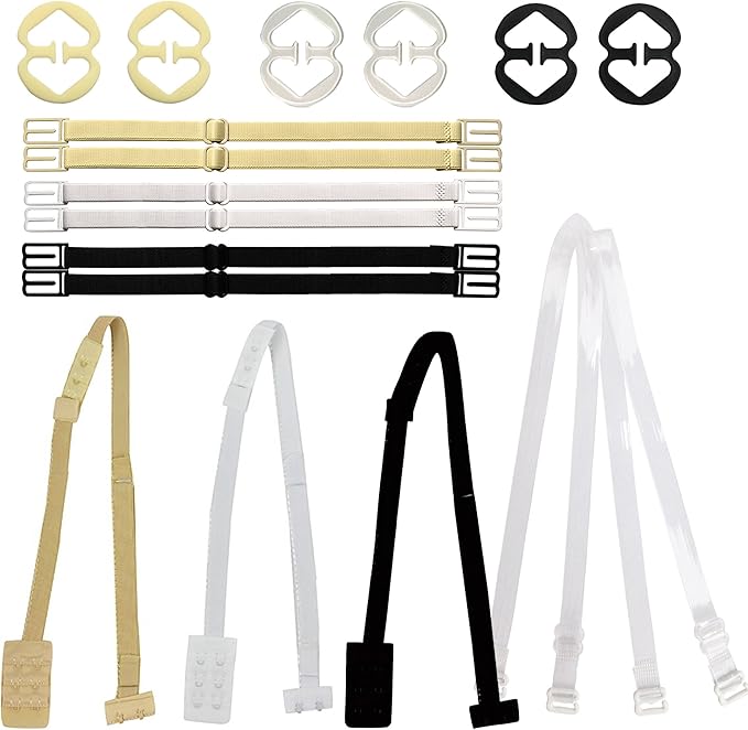 Low Back Bra Strap Wartoon Backless Low Back Bra Strap for Women Party and Invisible Clear