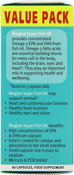 Bioglan Super Fish Oil Capsules Pack Of 60 Amazon Co Uk Health Personal Care