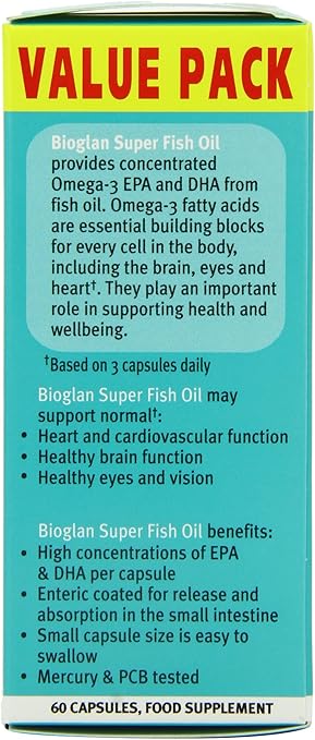 Bioglan Super Fish Oil Capsules Pack Of 60 Amazon Co Uk Health Personal Care