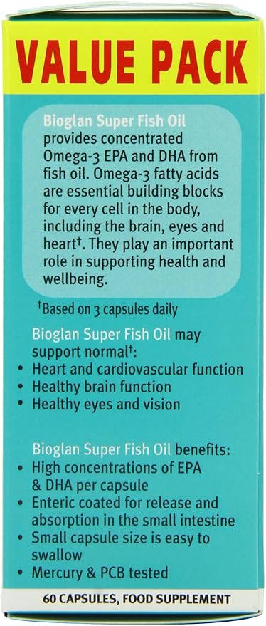 Bioglan Super Fish Oil Capsules Pack Of 60 Amazon Co Uk Health Personal Care