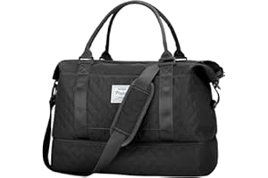 SUNMOP Weekender Bags for Women, Travel Duffel Bags with Shoe Compartment,Personal Item Travel Bag Carry on Overnight for women