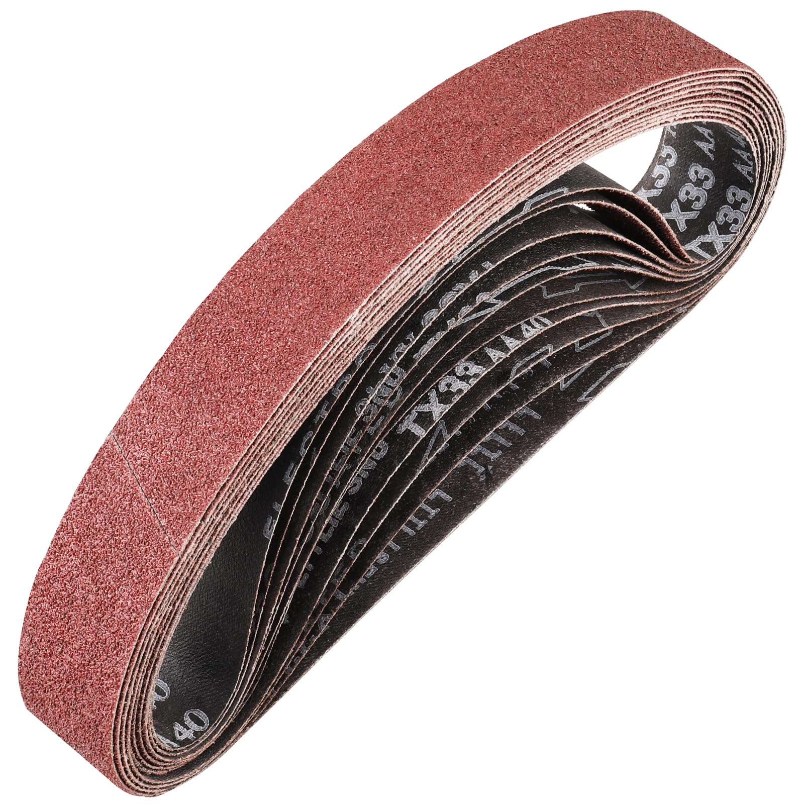 STEBRUAM Sanding Belt 40 x 760 mm,10PCS 40 Grit