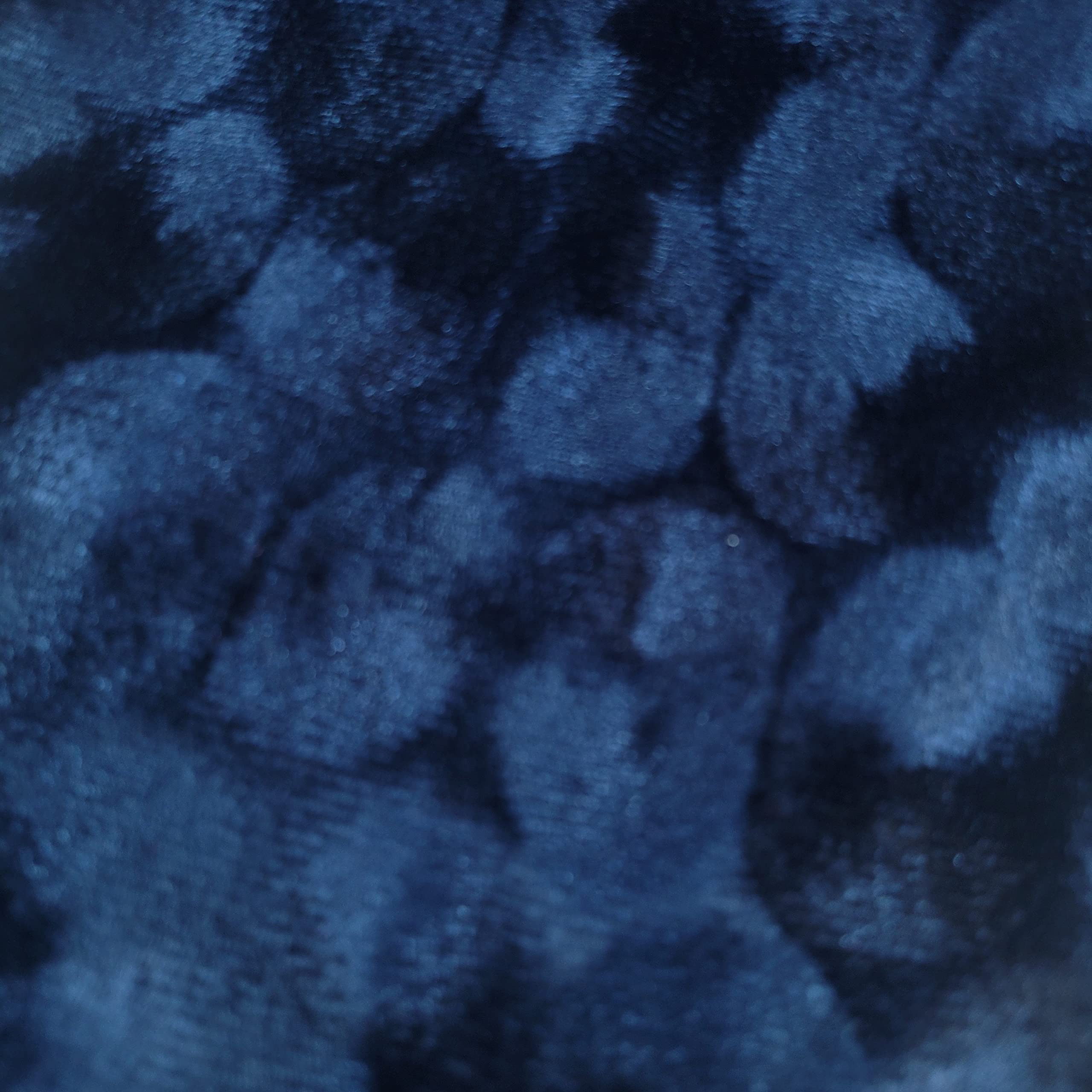 Luxurious Quality Soft Stretch Marble Crush Velvet Dress Craft Fabric Material Suitable for Home Decor, Curtains, Upholstery & More 58" - 150 cm Wide Sold As Pre - Cut Lengths (Peacock BB, 1 Meter)