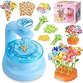 Hamdol DIY Flower Bouquet Craft Kit for Girls Ages 4-8, Frozen Fabric Flower Making Set, Educational STEM Toy for Kids Ages 5