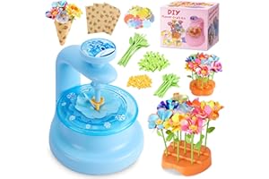 Hamdol DIY Flower Bouquet Kit for Boys and Girls Ages 4-8, Fabric Arts & Crafts Toy for Kids 5 6 7 8, Educational STEM Activity Set, Creative Gift Idea for Birthday, Christmas, or Holiday