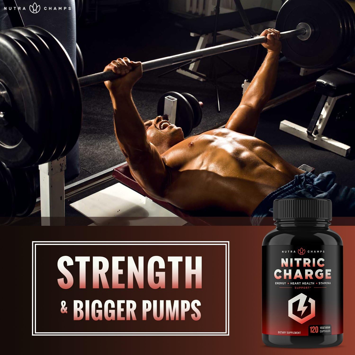 Nitric Oxide Supplement with L Arginine, Citrulline Malate, AAKG, Pine Bark & Grape Seed Extract - Powerful NO Booster for Muscle Growth, Strength, Vascularity, Energy & Blood Flow- 120 Vegan Capsules: Health & Personal Care