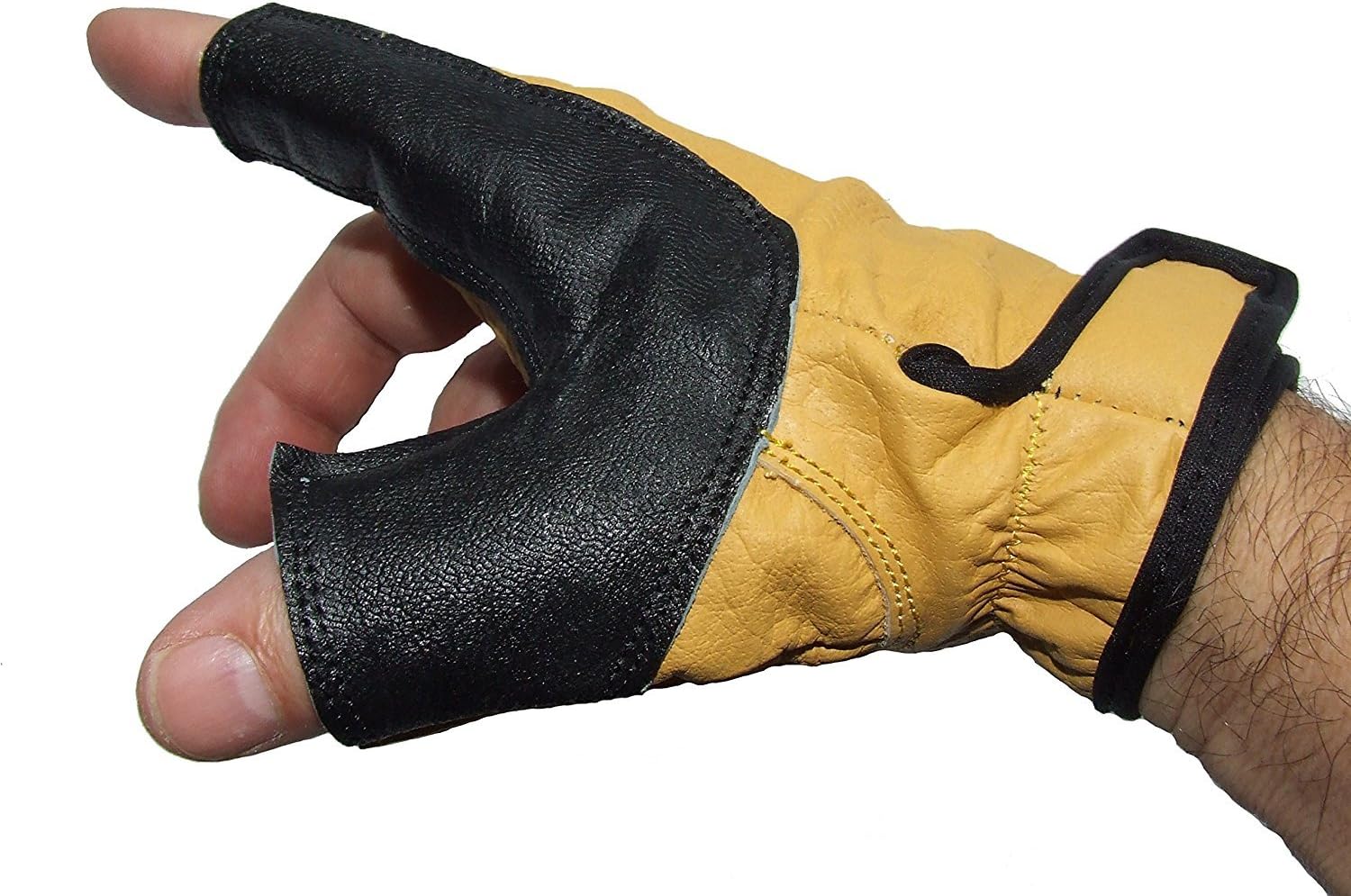 White Feather New Archery Bow Hand Protector Glove Fire for Traditional Longbow Soft Leather