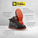 Black Hammer Black Hammer Safety Boots Composite Toe Cap UK EU CE S3 SRC 8844 10 view 5
