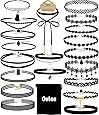 Outee 20 PCS Black Charm Choker Set Velvet Choker Necklaces for Women Girls