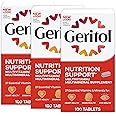 Geritol, Multivitamin Supplement, Contains B-Vitamins, Antioxidants, Vitamins C, E & D and Iron, 27 Essential Vitamins and Minerals, Gluten-Free, Non-GMO, No Artificial Sweeteners, 100 Tablets, 3 Pack