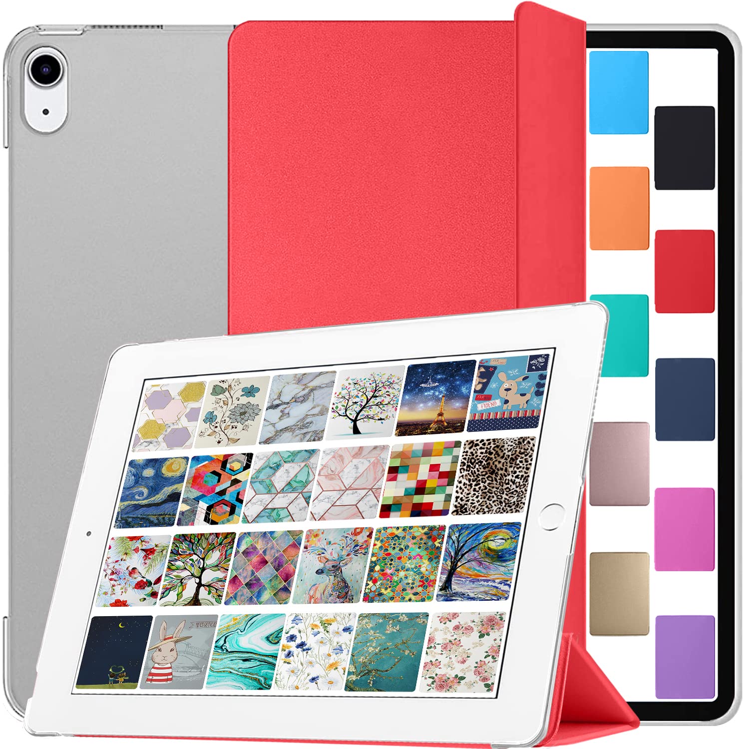 DuraSafe Cases for iPad Mini 6 Gen 2021 8.3 Inch [ Mini 6th Gen ] A2567 A2568 A2569 MK7M3B/A MLWL3B/A MK7R3B/A MK7P3B/A MK7T3B/A MLWR3B/A MK7X3B/A MK7V3B/A MK893B/A iPad Cover Hard Back - Red