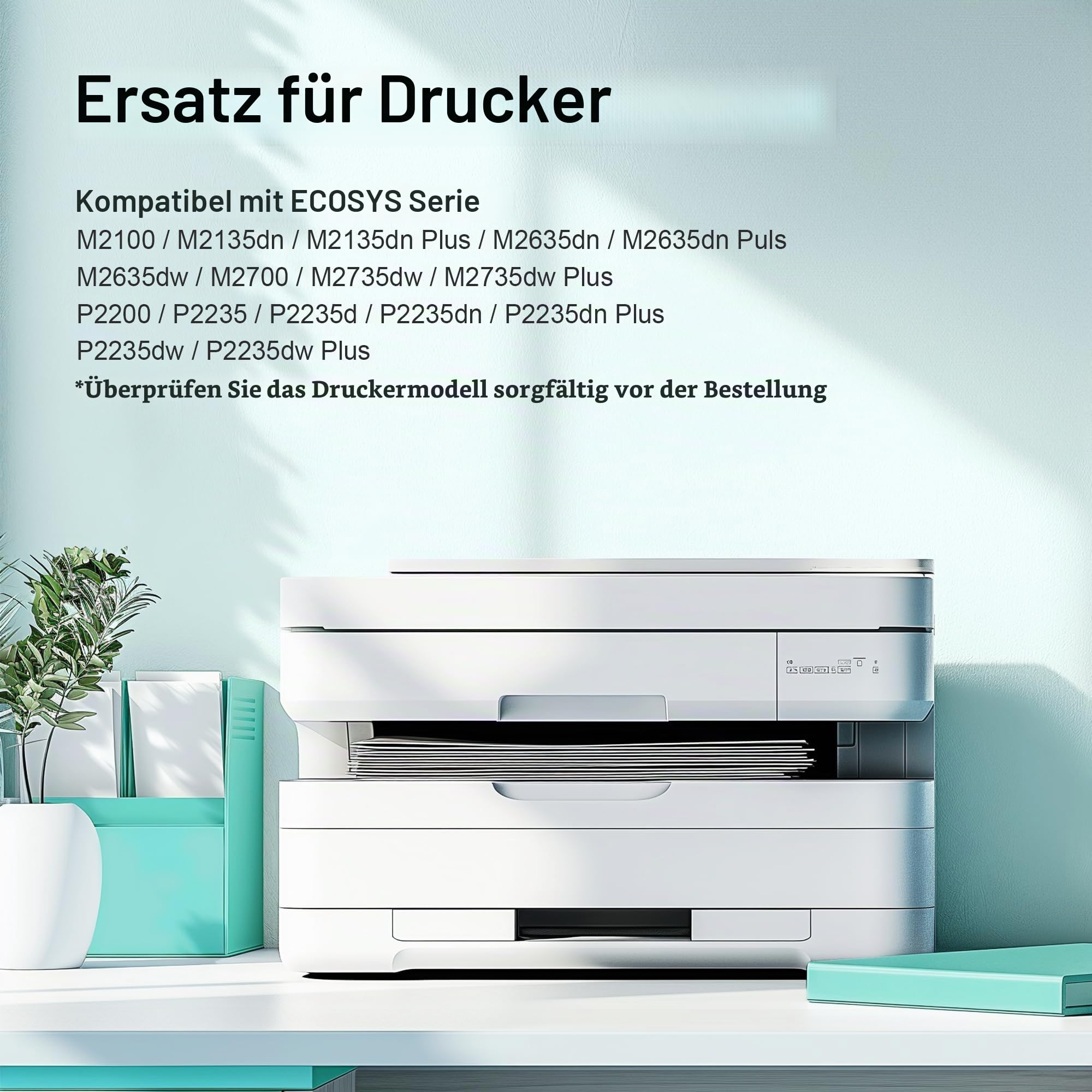 LOFBLAT TK-1150 Kompatibel für Kyocera TK-1150 Toner-Kartusche Schwarz, für Kyocera ECOSYS M2135dn, ECOSYS M2635dn, ECOSYS M2735dw, ECOSYS P2235dn, ECOSYS P2235dw, 2er-Pack Schwarz 2