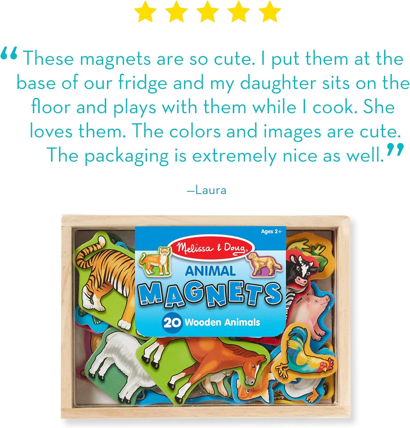 Melissa & Doug 20 Animal Magnets in a Box: Melissa & Doug: Toys & Games
