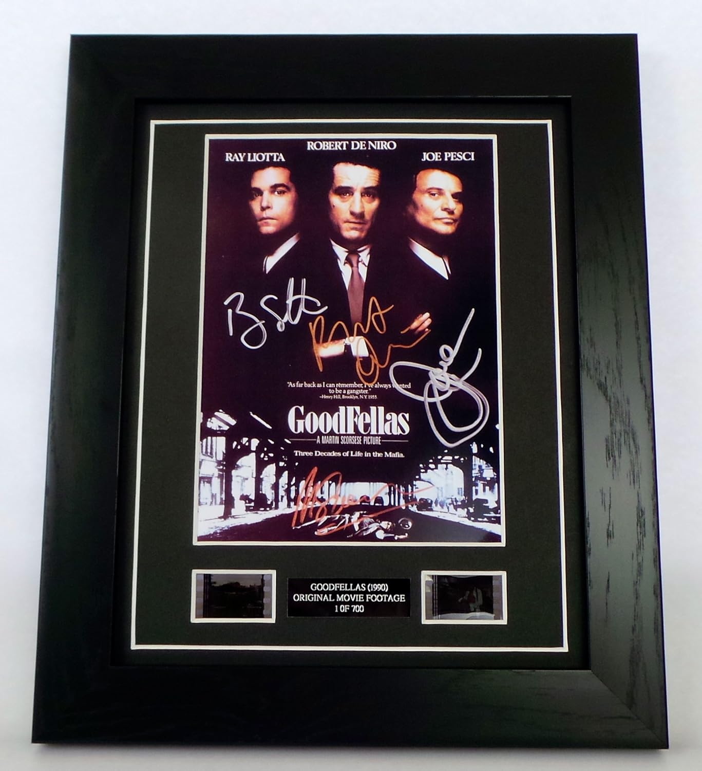 Goodfellas Signed + Goodfellas Film Cells Framed by artcandi
