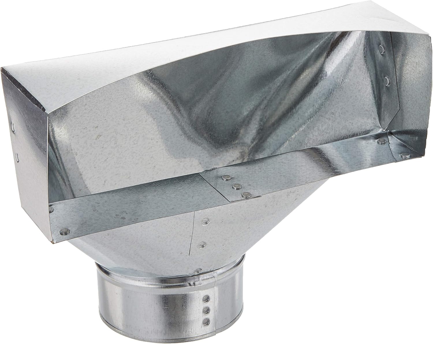 Rectangular To Round Duct Transition Lambro 135 Galvanized