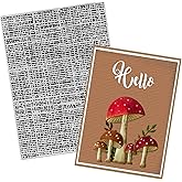 Threetols 3-D Textured Impressions Embossing Folder, Line Background Embossing Folder for Card Making, Vintage Frame DIY Plastic Scrapbooking Photo Album Card Paper DIY Craft Decor Template Mold