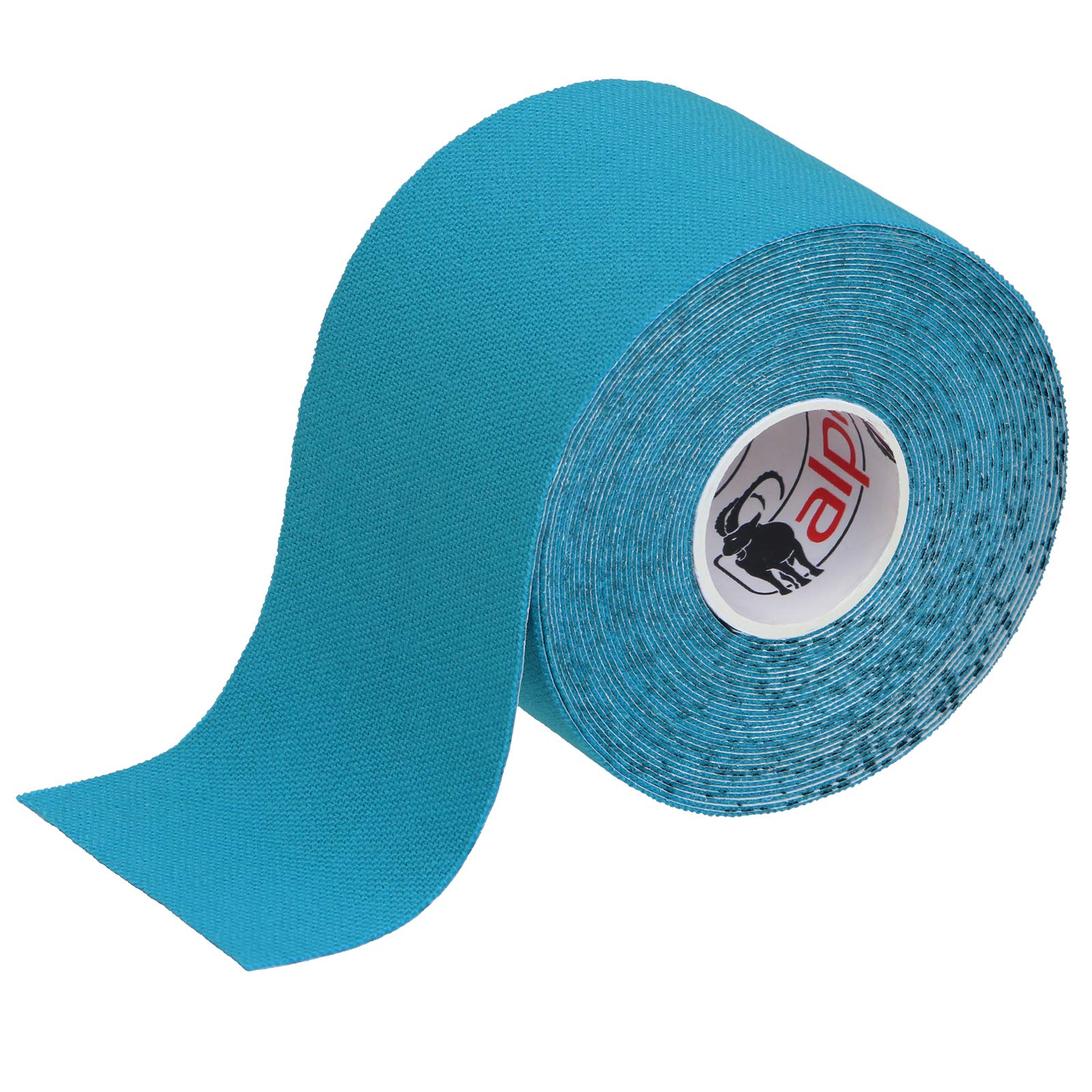 ALPIDEX Kinesiology Tape 1/3/ 6/12 Rolls Many Colors 5 m x 5 cm Application Examples E- Book Skin Friendly Muscle Support Elastic Strapping Tape, Colour:Light Blue, Quantity:1 roll