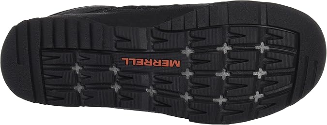 merrell men's burnt rock travel suede hiking shoe