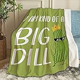 Ottoy Pickles Blanket for Couch Lightweight Plush Fuzzy Cozy Soft Blankets Quilt Decorative Throw Sofa Travel Birthday Gift 50"x40" for Kids